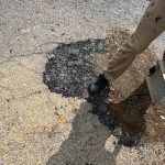 Pothole filling & fixing, De Bruyn str
