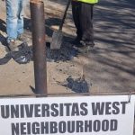 Love Mangaung assisted UWNA to repair potholes, Weitz street