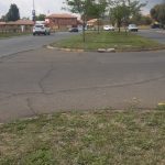Northern De Bruyn street medians cut